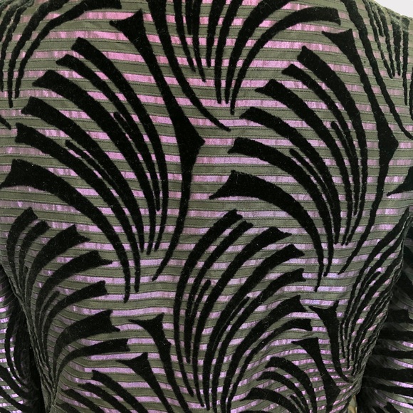 Vintabge 80s Womens Blazer Purple Black | Large - Picture 6 of 9